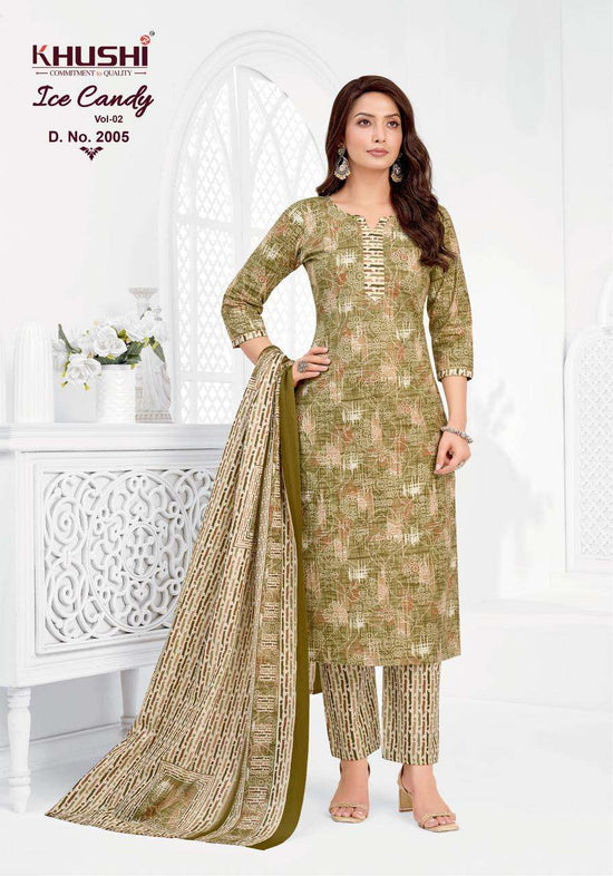 Khushi Fashion Ice Candy Vol 2 Printed Cotton Dress Material - Amrah Wholesale