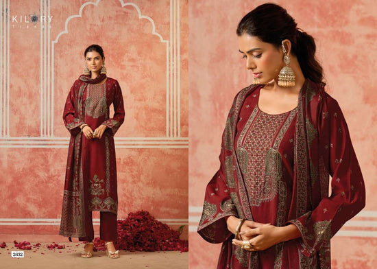 Kilory Dainaa Pure Muslin Dress Material - Amrah Wholesale