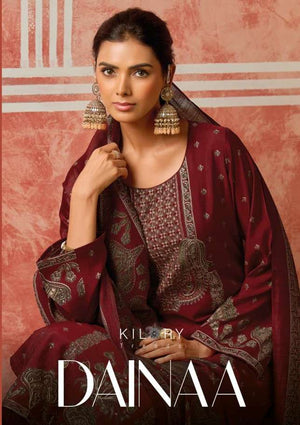 Kilory Dainaa Pure Muslin Dress Material - Amrah Wholesale