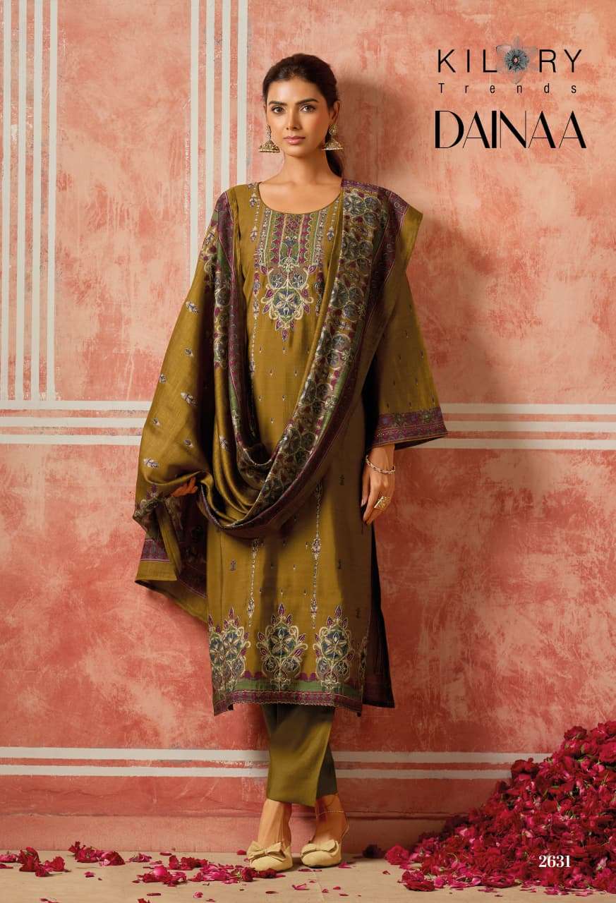 Kilory Dainaa Pure Muslin Dress Material - Amrah Wholesale