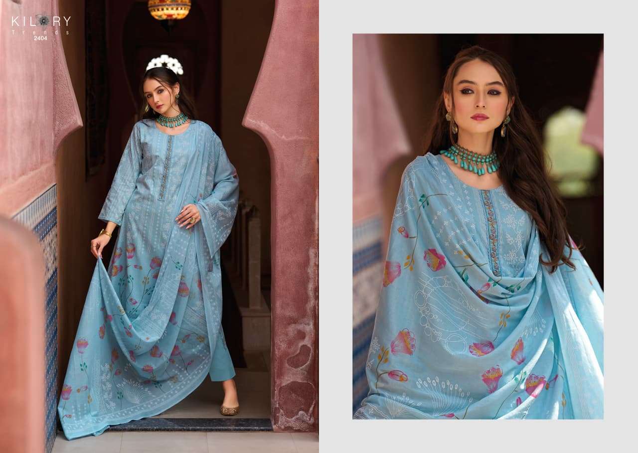Kilory Elahen Cotton Khadi Digital Printed Dress Material - Amrah Wholesale