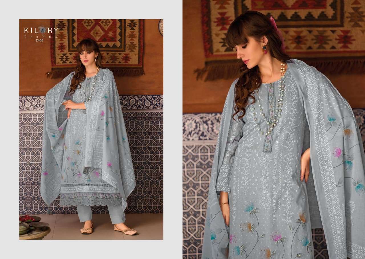 Kilory Elahen Cotton Khadi Digital Printed Dress Material - Amrah Wholesale