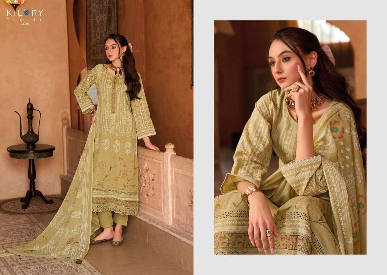 Kilory Elahen Cotton Khadi Digital Printed Dress Material - Amrah Wholesale