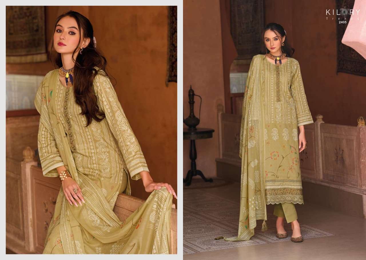 Kilory Elahen Cotton Khadi Digital Printed Dress Material - Amrah Wholesale