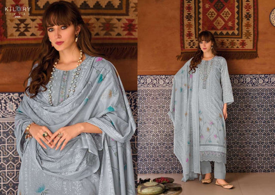 Kilory Elahen Cotton Khadi Digital Printed Dress Material - Amrah Wholesale