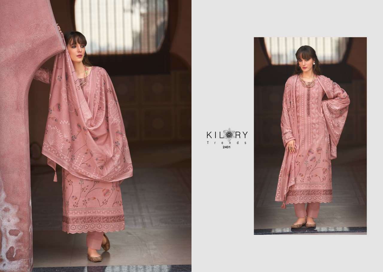 Kilory Elahen Cotton Khadi Digital Printed Dress Material - Amrah Wholesale