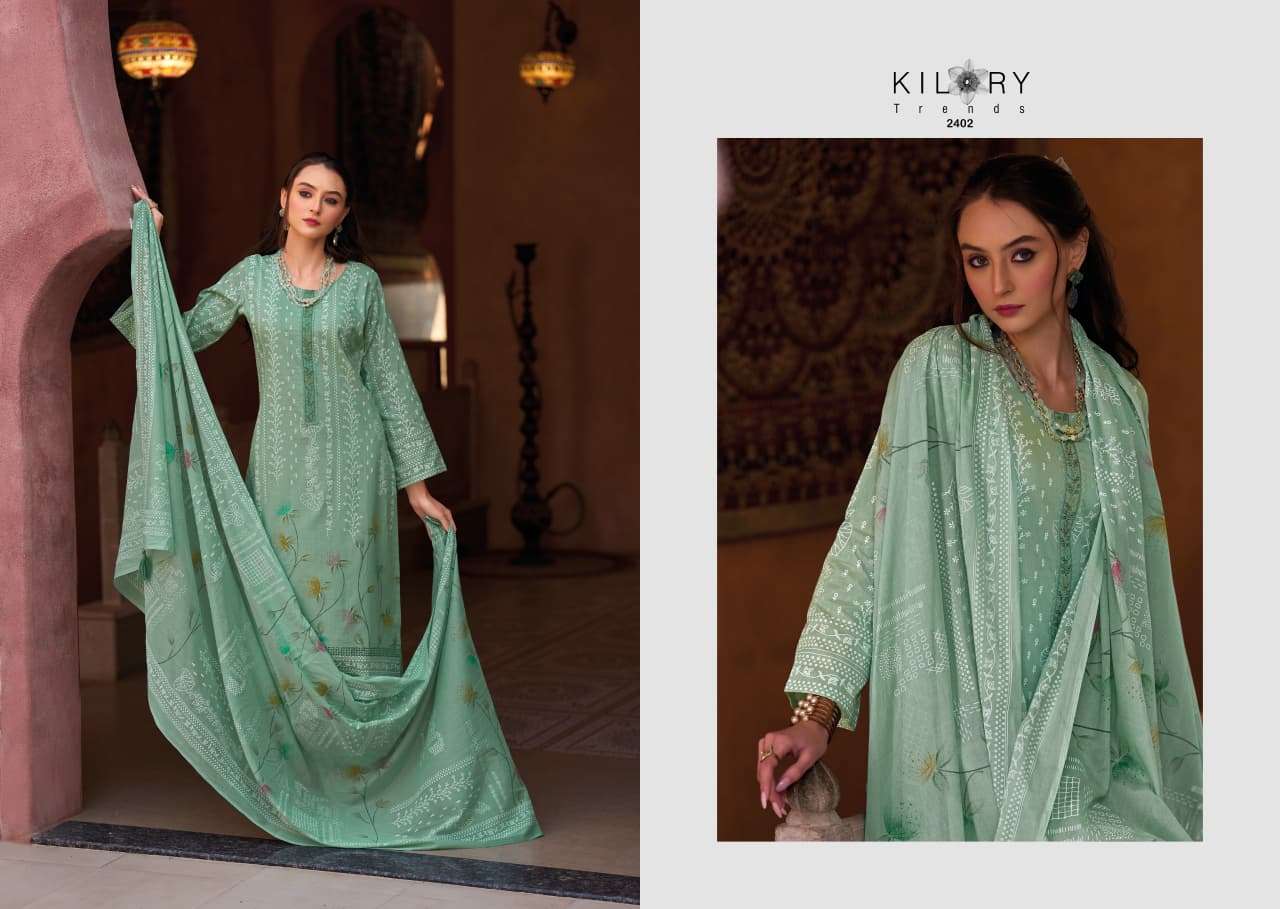Kilory Elahen Cotton Khadi Digital Printed Dress Material - Amrah Wholesale
