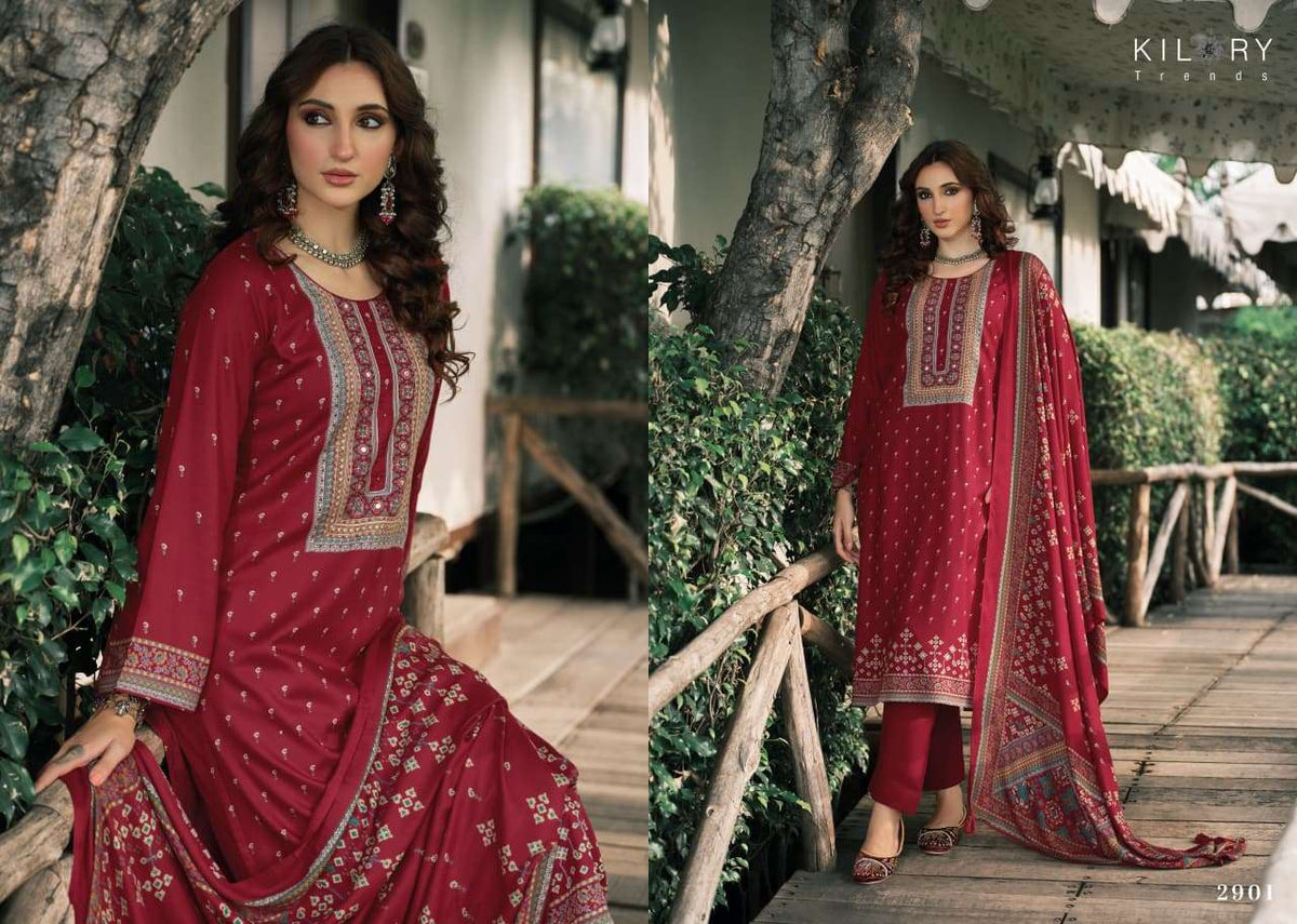 Kilory Iktara Pure Viscose Pashmina Unstitched Dress Material