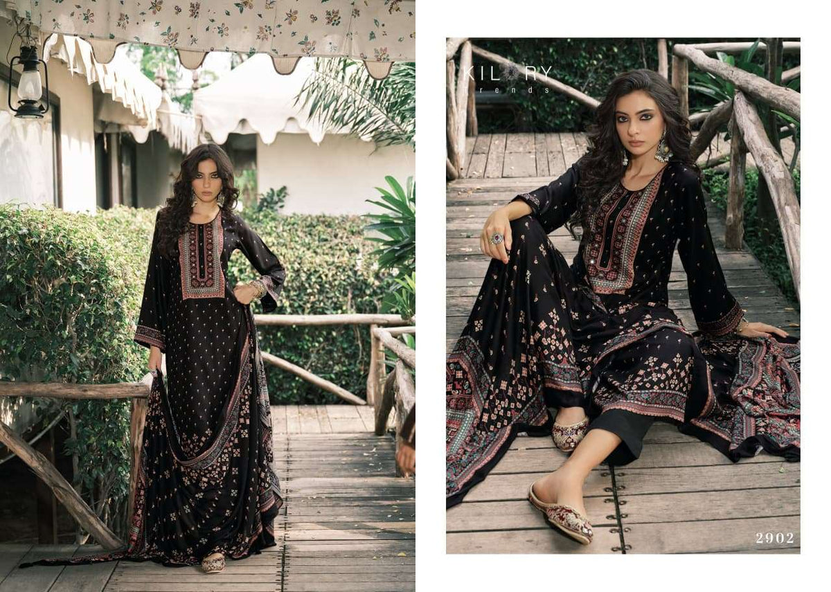 Kilory Iktara Pure Viscose Pashmina Unstitched Dress Material
