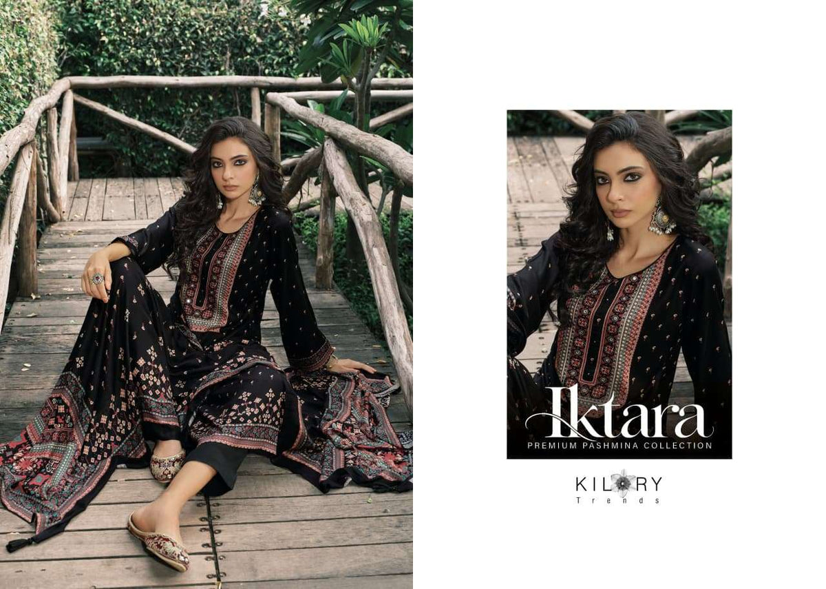 Kilory Iktara Pure Viscose Pashmina Unstitched Dress Material