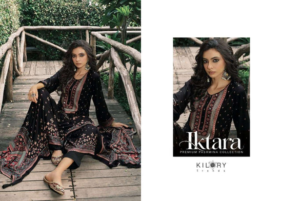 Kilory Iktara Pure Viscose Pashmina Unstitched Dress Material
