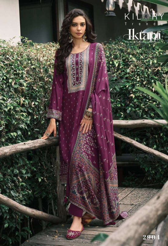 Kilory Iktara Pure Viscose Pashmina Unstitched Dress Material