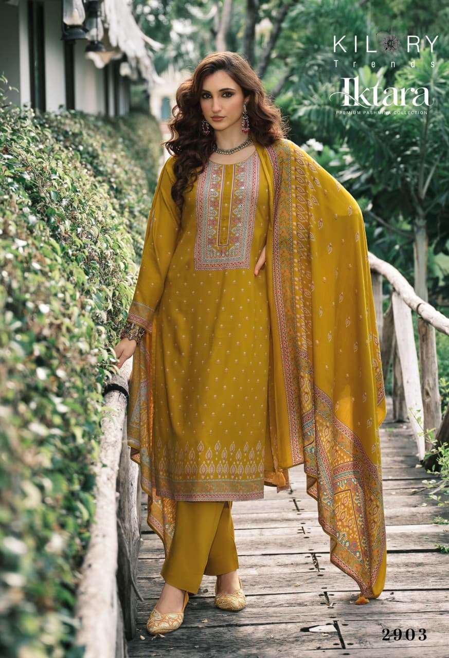 Kilory Iktara Pure Viscose Pashmina Unstitched Dress Material