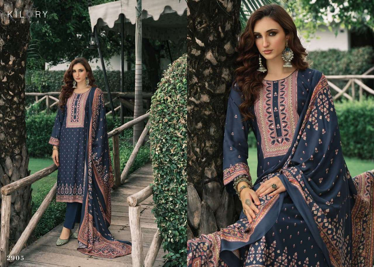 Kilory Iktara Pure Viscose Pashmina Unstitched Dress Material