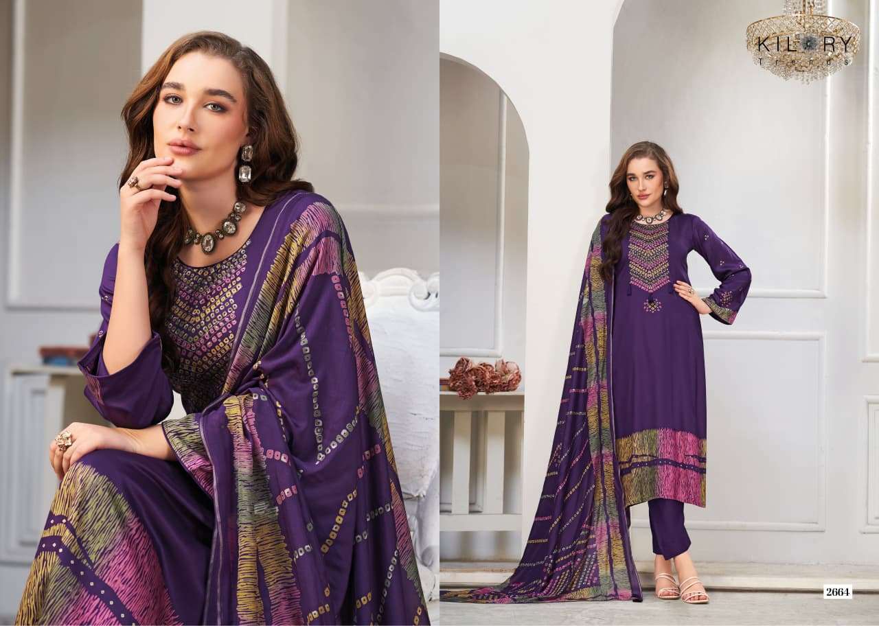 Kilory Juggni Pure Gajji Silk Designer Dress Material