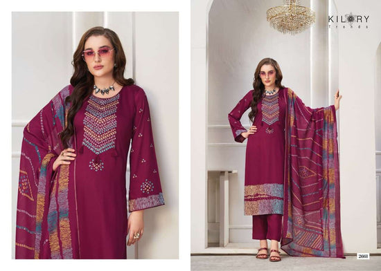 Kilory Juggni Pure Gajji Silk Designer Dress Material