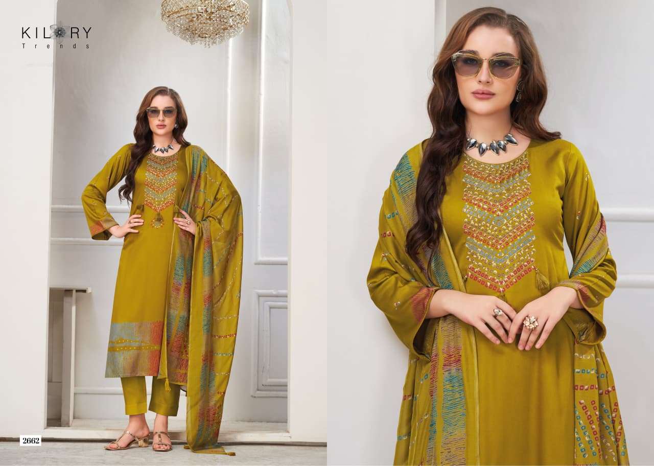 Kilory Juggni Pure Gajji Silk Designer Dress Material