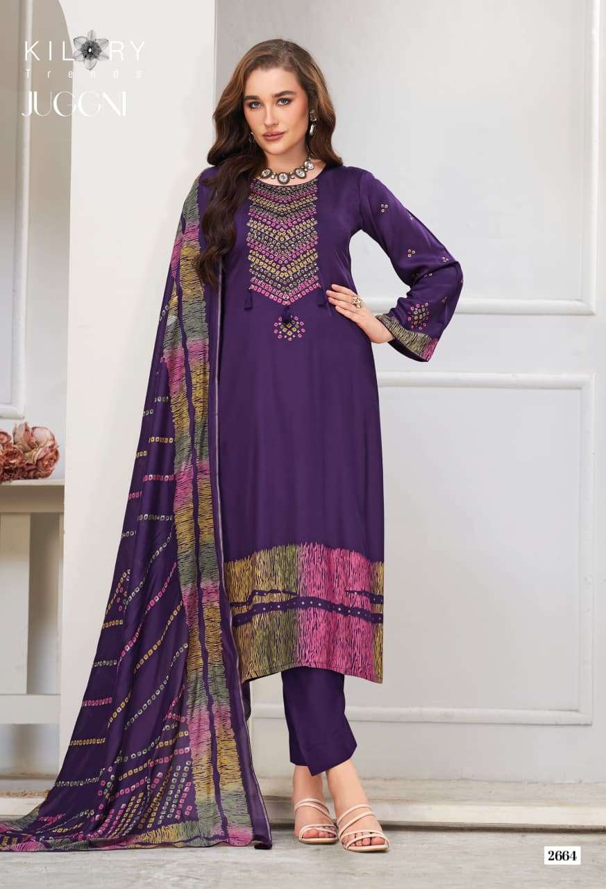 Kilory Juggni Pure Gajji Silk Designer Dress Material