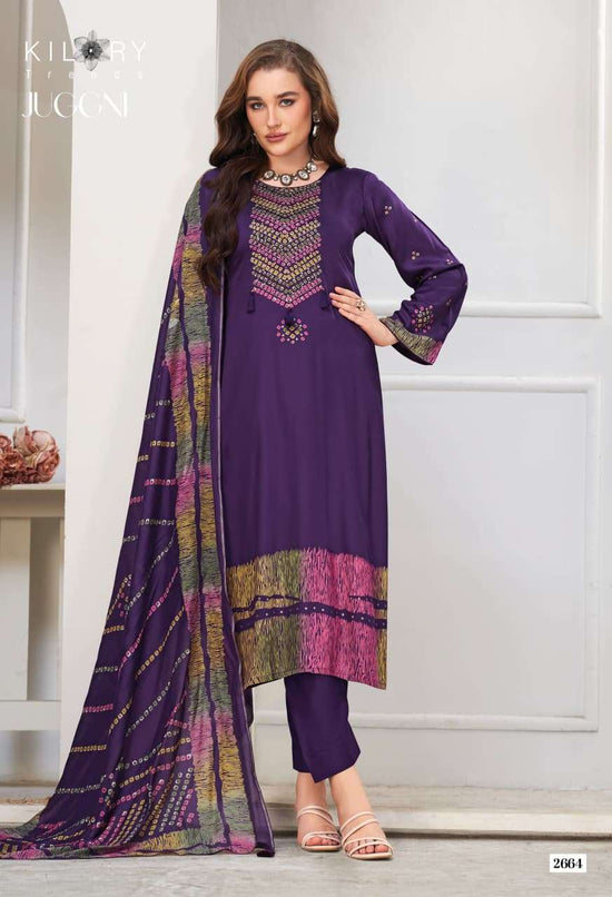 Kilory Juggni Pure Gajji Silk Designer Dress Material