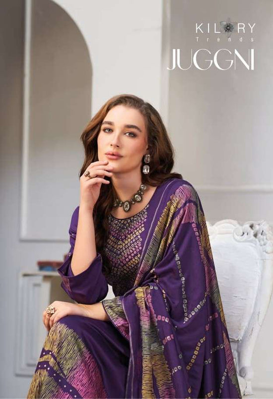 Kilory Juggni Pure Gajji Silk Designer Dress Material