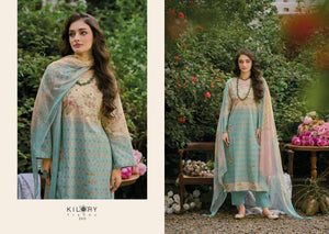 Kilory Lumora Pure Lawn Cotton Dress Material Unstitched Salwar Suit - Amrah Wholesale