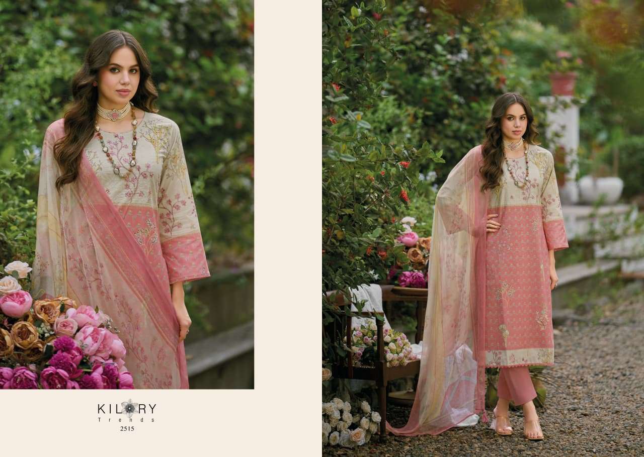 Kilory Lumora Pure Lawn Cotton Dress Material Unstitched Salwar Suit - Amrah Wholesale