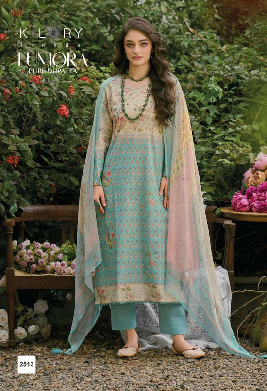 Kilory Lumora Pure Lawn Cotton Dress Material Unstitched Salwar Suit - Amrah Wholesale