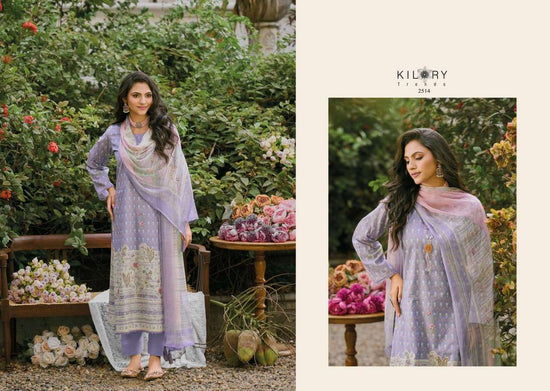 Kilory Lumora Pure Lawn Cotton Dress Material Unstitched Salwar Suit - Amrah Wholesale