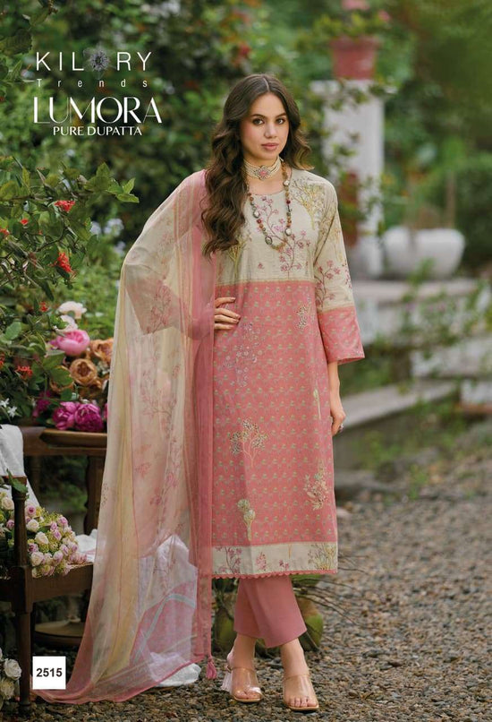 Kilory Lumora Pure Lawn Cotton Dress Material Unstitched Salwar Suit - Amrah Wholesale