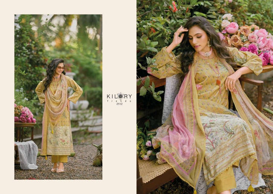 Kilory Lumora Pure Lawn Cotton Dress Material Unstitched Salwar Suit - Amrah Wholesale