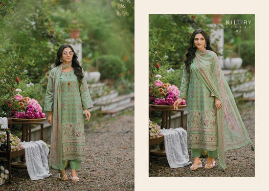 Kilory Lumora Pure Lawn Cotton Dress Material Unstitched Salwar Suit - Amrah Wholesale