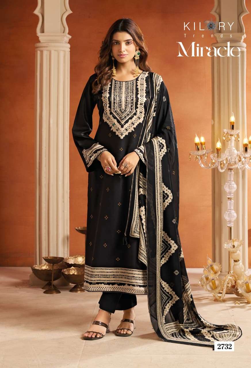 Kilory Miracle Pure Gajji Silk Dress Material