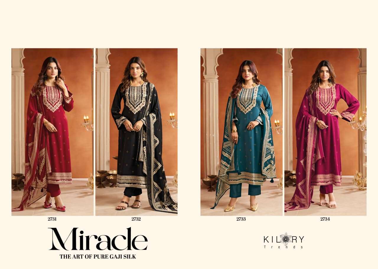 Kilory Miracle Pure Gajji Silk Dress Material
