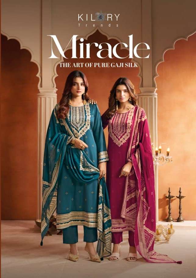 Kilory Miracle Pure Gajji Silk Dress Material