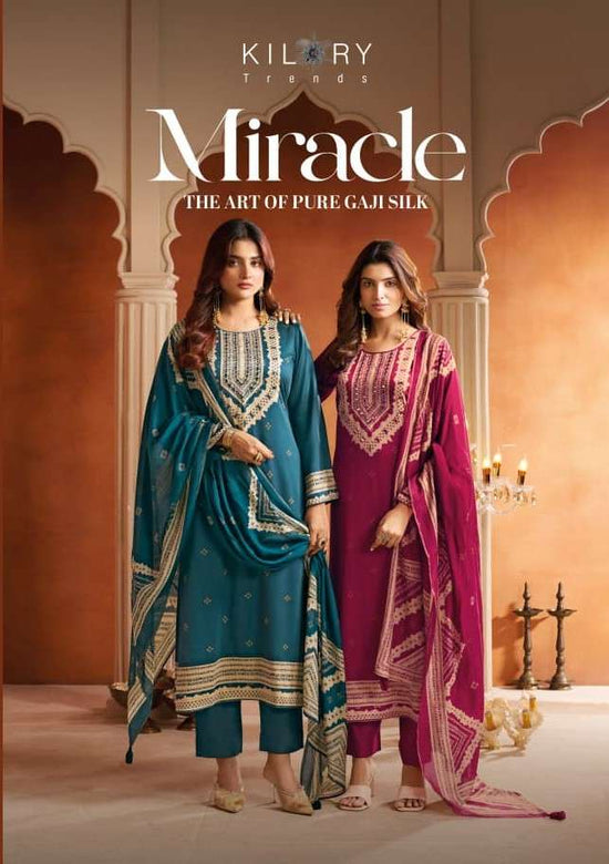 Kilory Miracle Pure Gajji Silk Dress Material