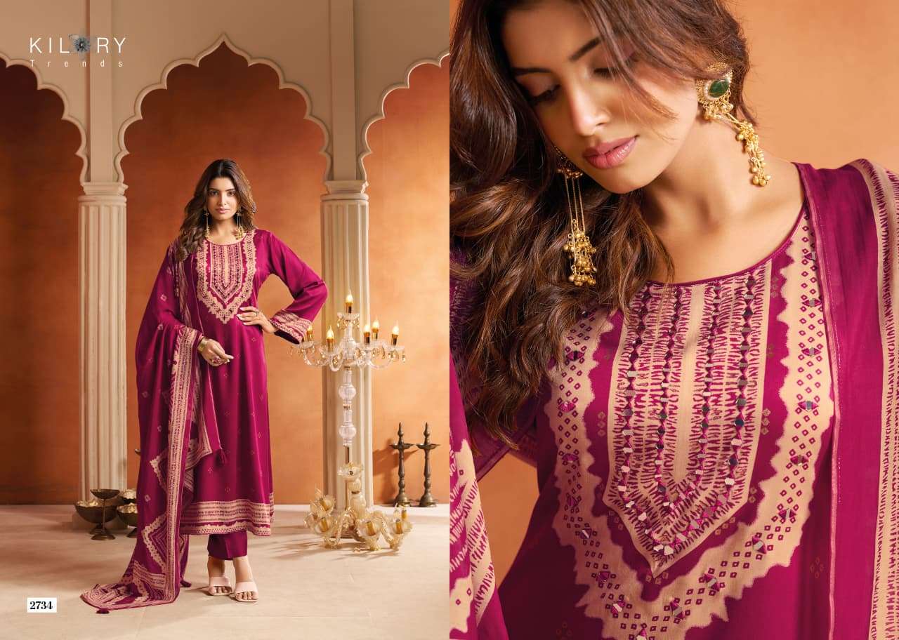 Kilory Miracle Pure Gajji Silk Dress Material