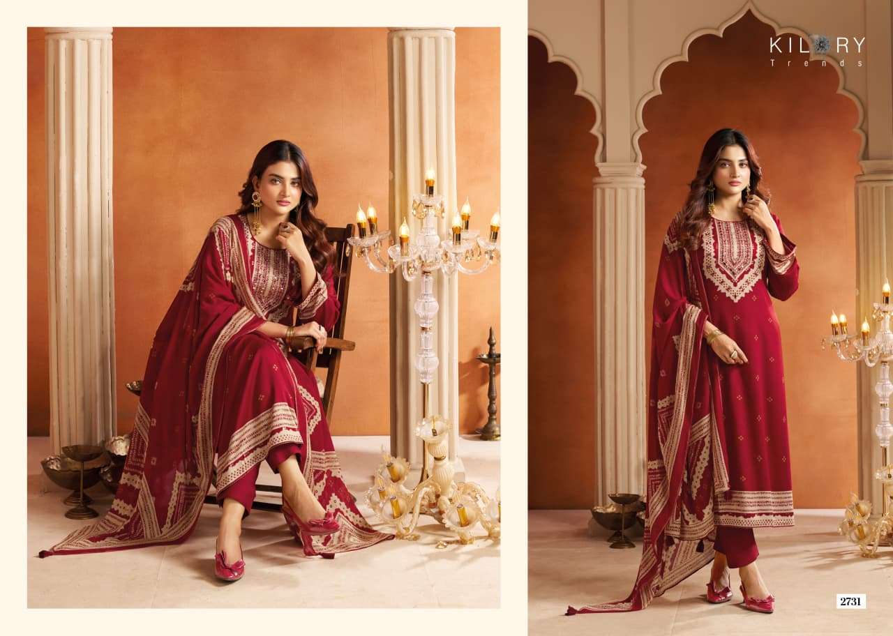 Kilory Miracle Pure Gajji Silk Dress Material