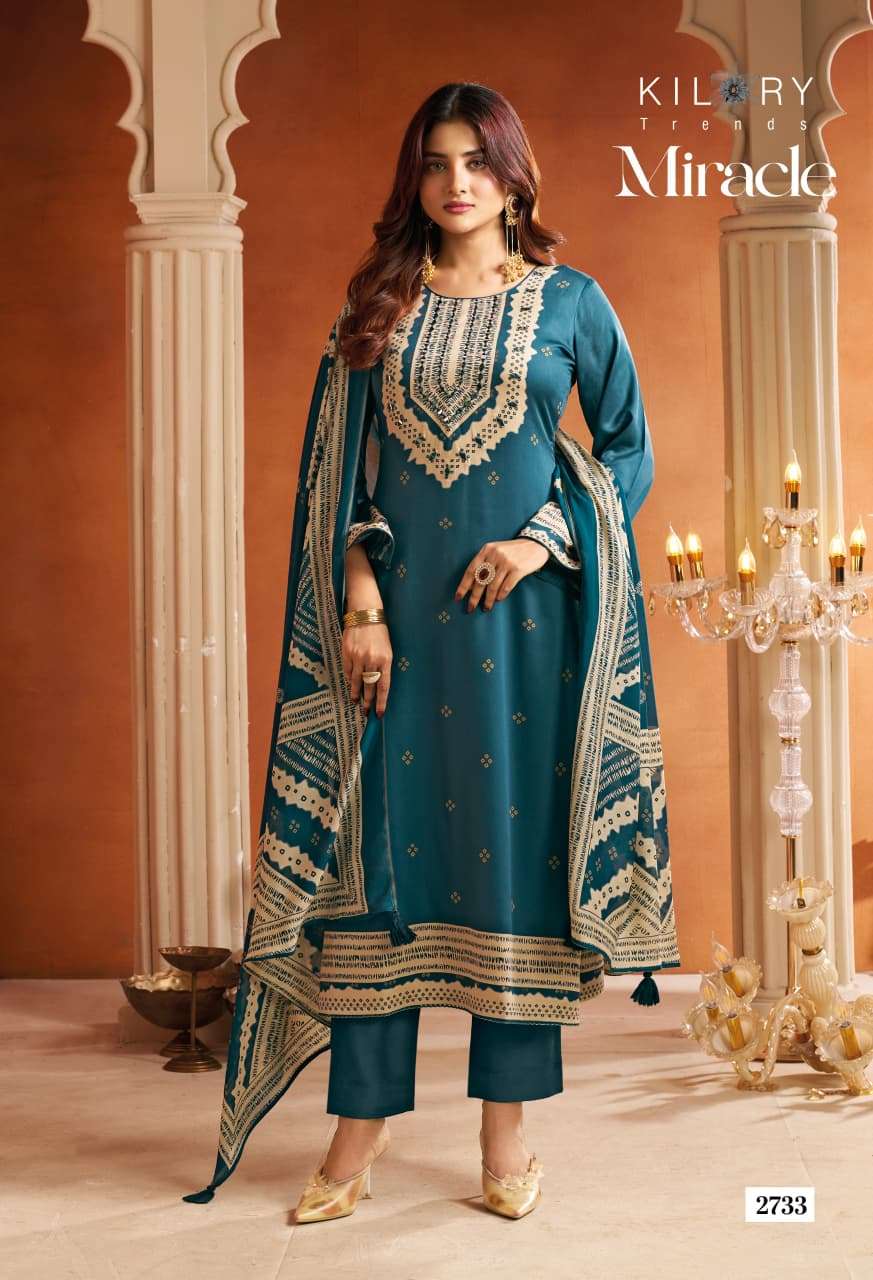 Kilory Miracle Pure Gajji Silk Dress Material
