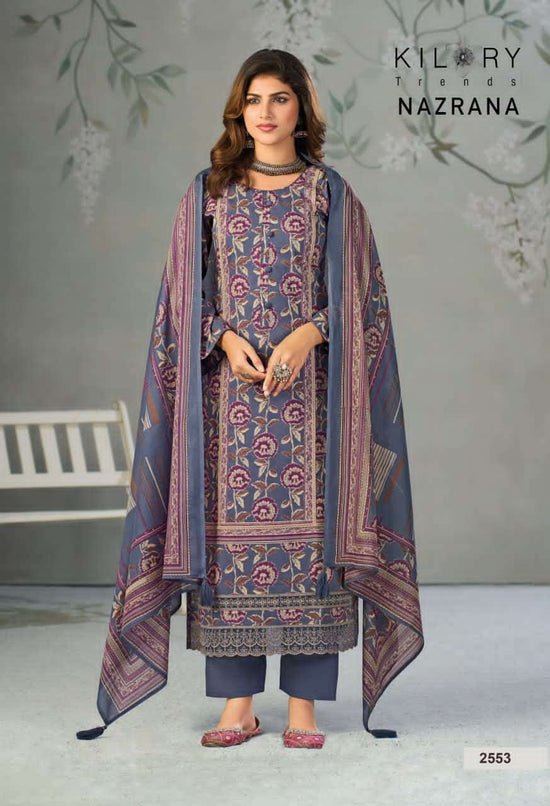 Kilory Nazrana Lawn Cotton Dress Material Wholesale - Amrah Wholesale