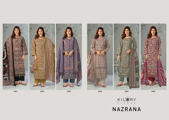 Kilory Nazrana Lawn Cotton Dress Material Wholesale - Amrah Wholesale