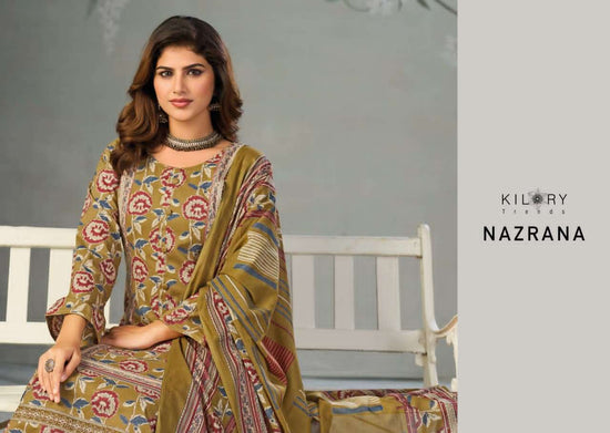 Kilory Nazrana Lawn Cotton Dress Material Wholesale - Amrah Wholesale