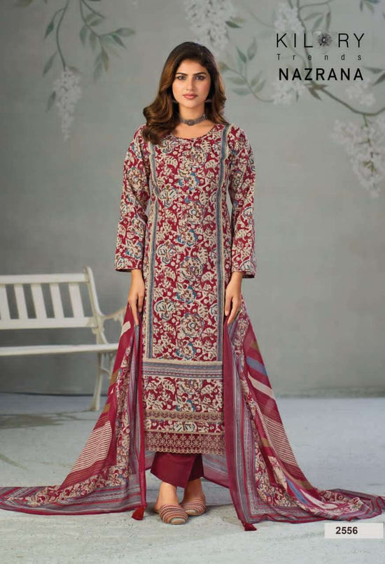 Kilory Nazrana Lawn Cotton Dress Material Wholesale - Amrah Wholesale