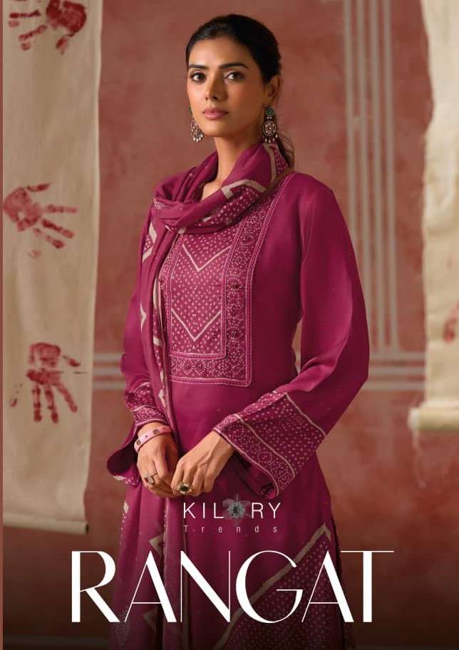 Kilory Rangat Pure Gajji Silk Dress Material