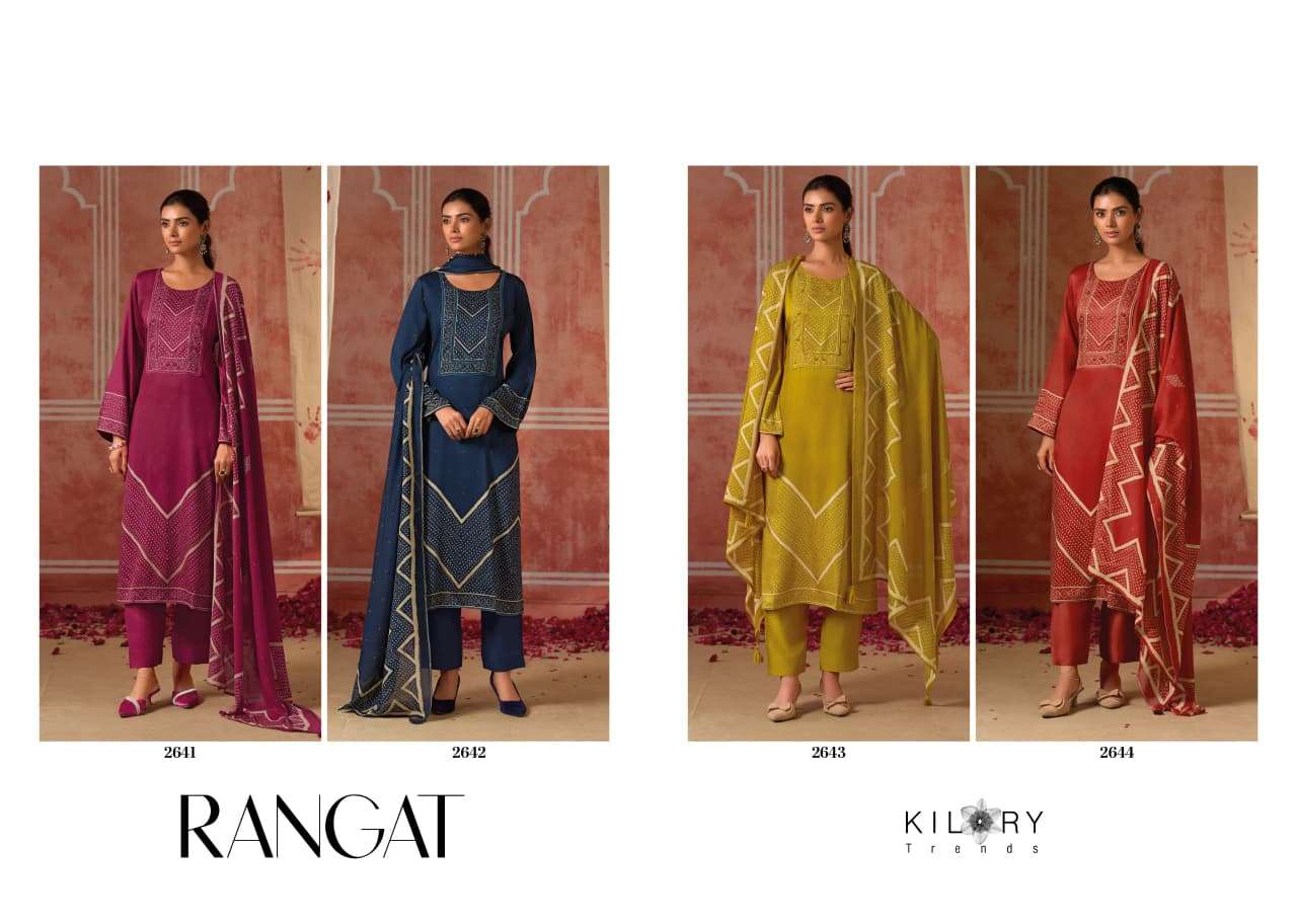 Kilory Rangat Pure Gajji Silk Dress Material