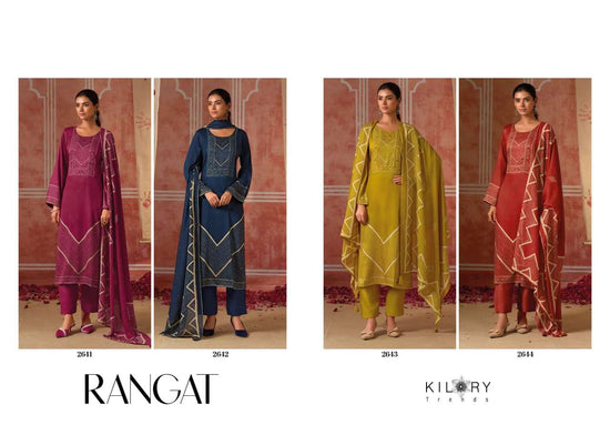 Kilory Rangat Pure Gajji Silk Dress Material