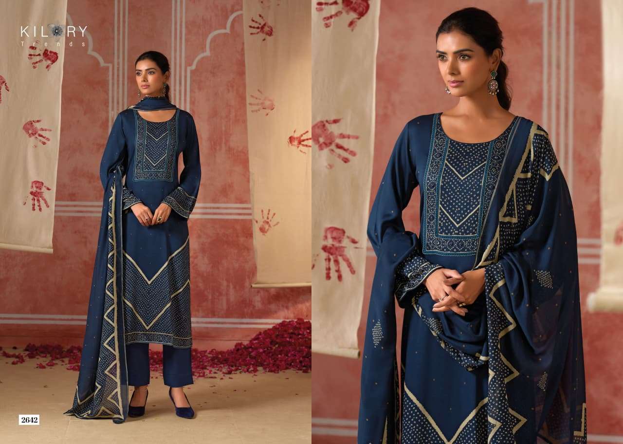 Kilory Rangat Pure Gajji Silk Dress Material