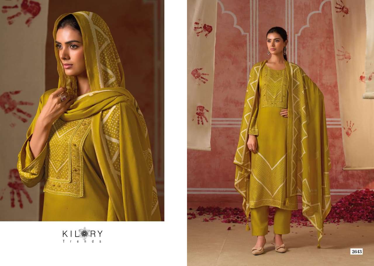 Kilory Rangat Pure Gajji Silk Dress Material