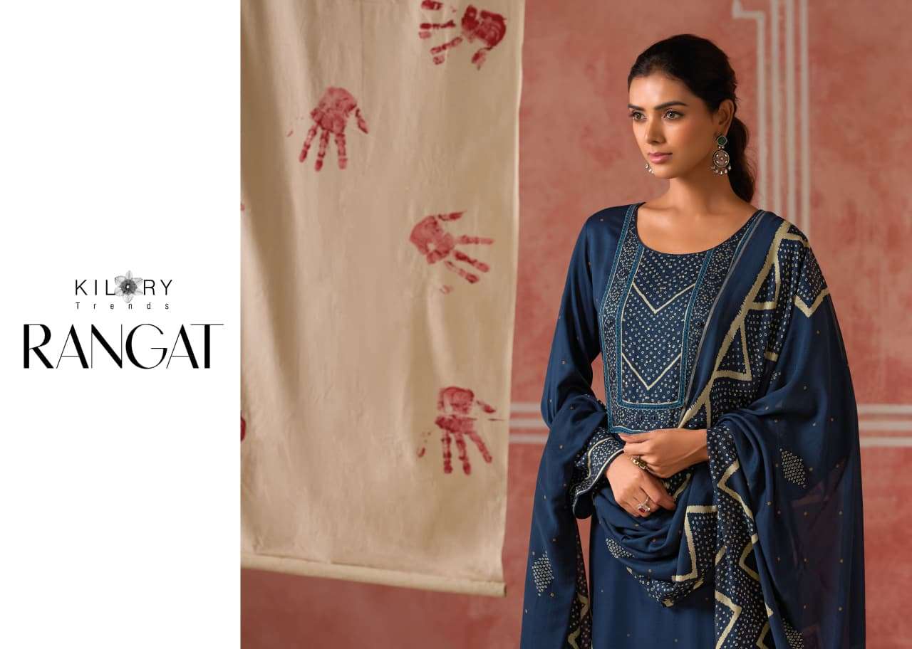 Kilory Rangat Pure Gajji Silk Dress Material
