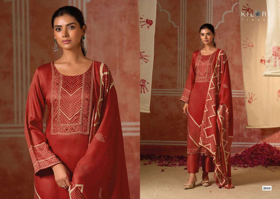 Kilory Rangat Pure Gajji Silk Dress Material