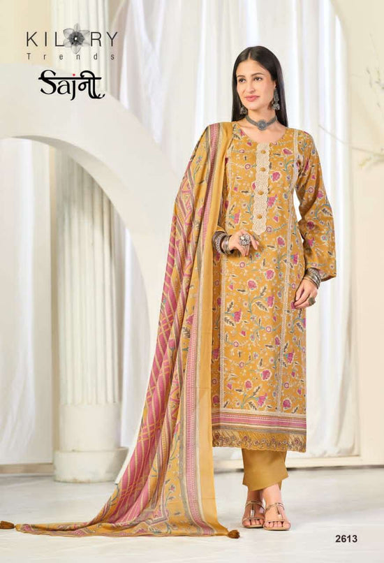 Kilory Sajni Pure Lawn Cotton Dress Material - Amrah Wholesale